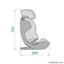 Maxi-Cosi Pearl XL Slide Pro vnejsi rozmery pohled 1
