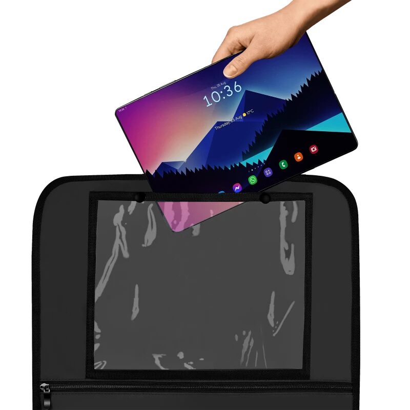 Lionelo SeatOrganizer Black — kapsa na tablet