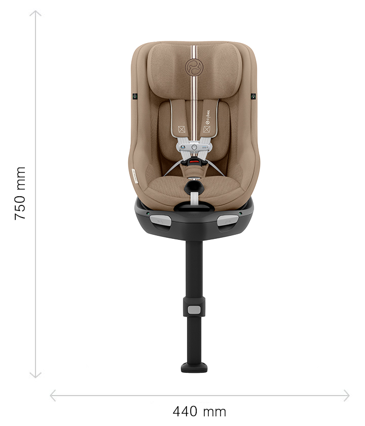 Cybex Sirona G with newborn insert - side view