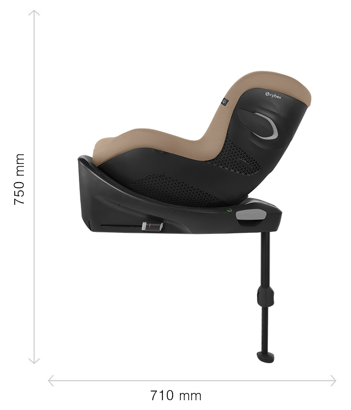 Cybex Sirona G with newborn insert - rear view