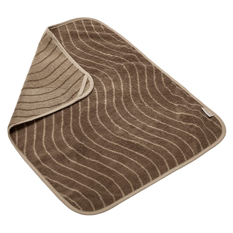 Leander podkład Woodland Mocca - detale splotu frotte