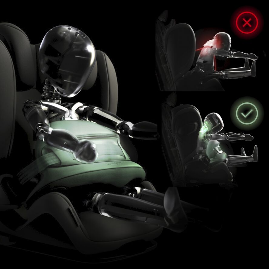 Snížení rizika zranění krku Cybex Pallas B i-Size