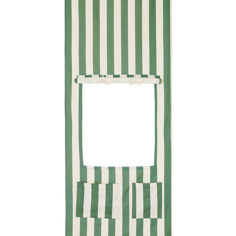 Kids Concept závěs loutkové divadlo obchůdek Stripe green v zelených proužcích