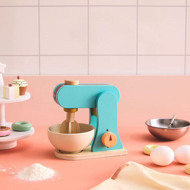 Kids Concept stojanový mixér modrý — hra v kuchyni