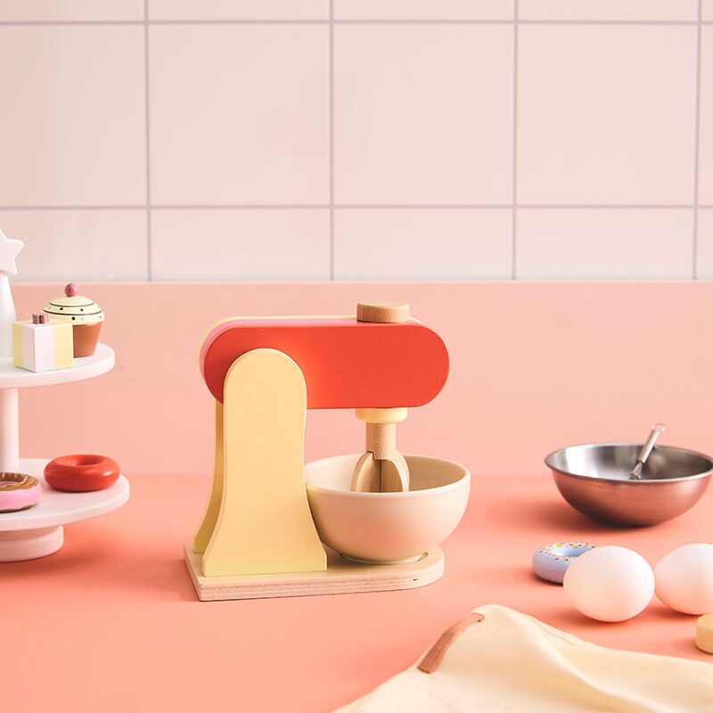 Kids Concept stand mixer yellow pretend kitchen play