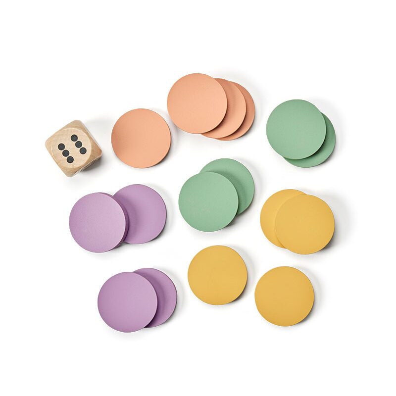 Kids Concept desková hra Ludo — dřevěné figurky a kostka