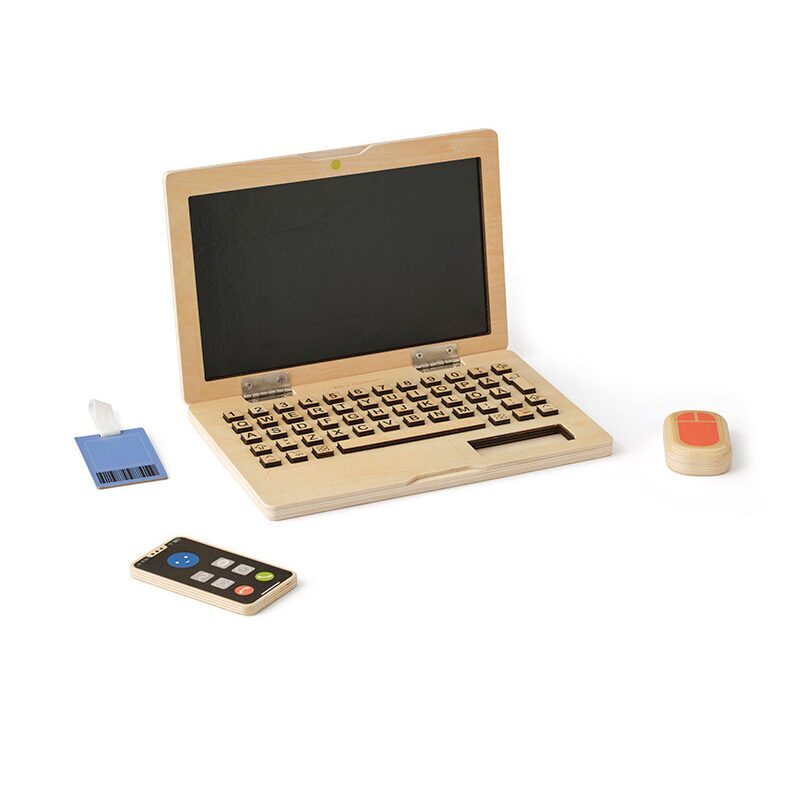 Kids Concept wooden laptop office set Kids Hub collection