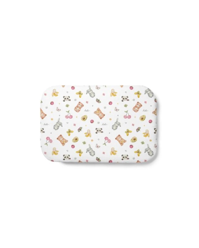 Waldin bambusový dětský polštářek 60x40 Candy Cute White