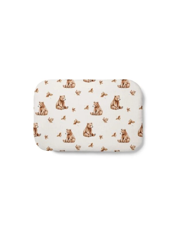 Waldin bamboo children's pillow 60x40 Teddy Bears White
