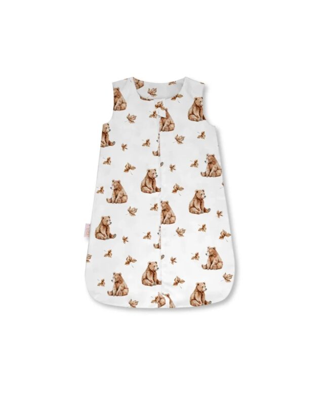 Waldin bamboo baby sleeping bag Teddy Bears Beige 0.5 TOG 6-18 months
