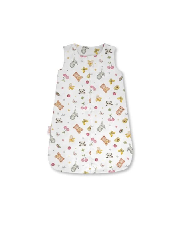 Waldin bamboo baby sleeping bag Candy Cute Pink 2.5 TOG 6-18 months