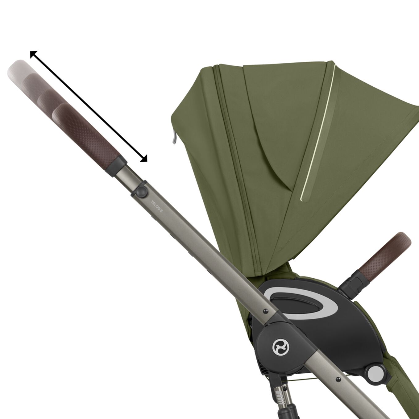 Cybex Talos S Lux 3 kočárek 2v1 nastavitelná rukojeť