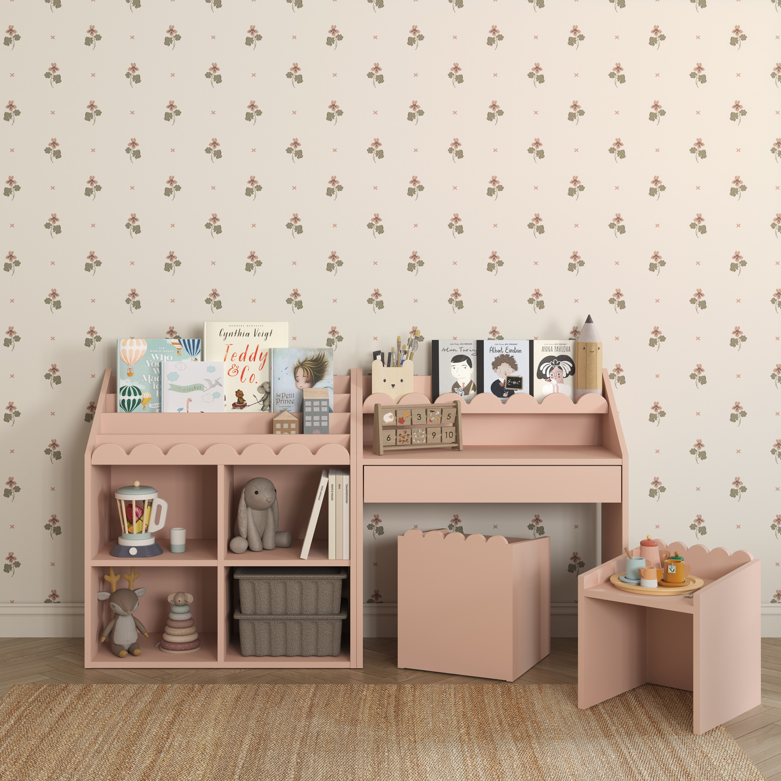 Bellamy Book Nook židlička - funkční Montessori sedátko pro děti