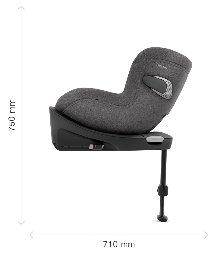 Cybex Sirona Ti fotelik samochodowy widok z boku