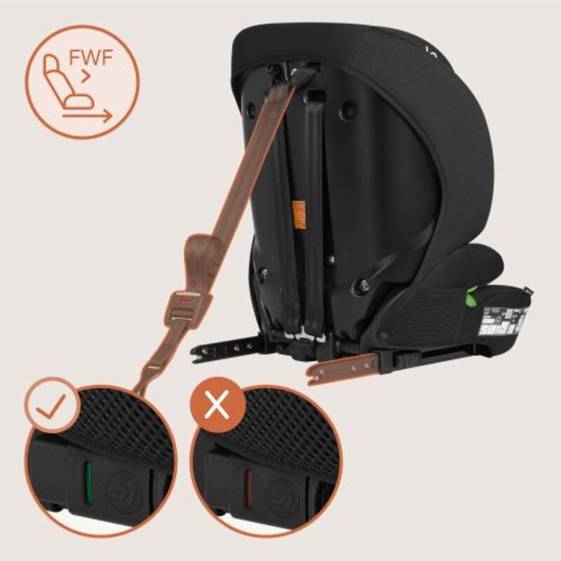 Lionelo Billy i-Size — montáž ISOFIX a Top Tether