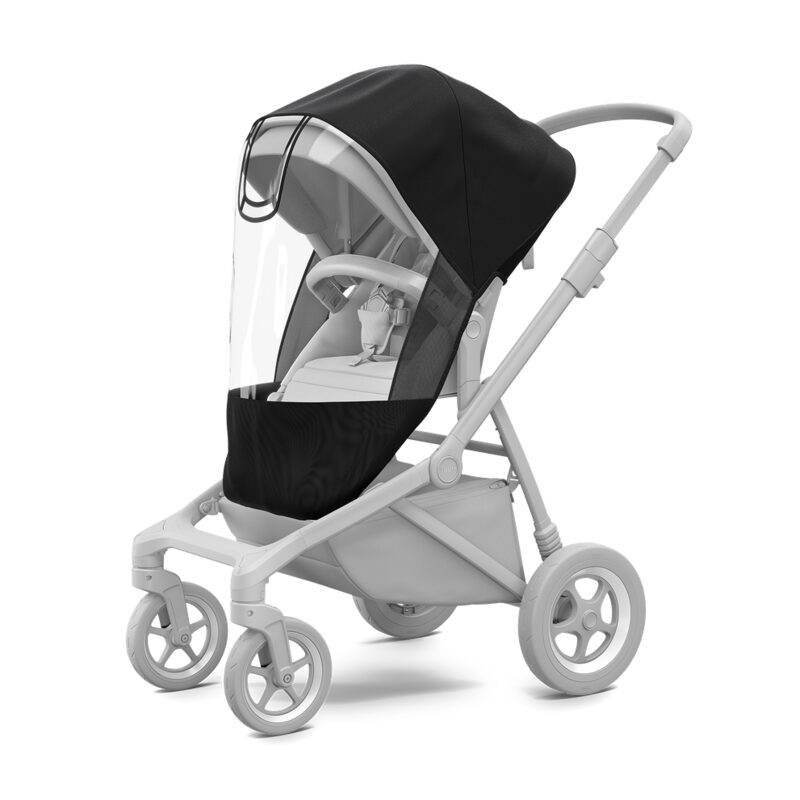 Thule Sleek pláštěnka namontovaná na kočárku