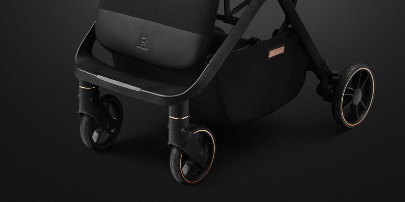 Bezobsługowe koła PU z amortyzacją wózka Future Design X-Ray