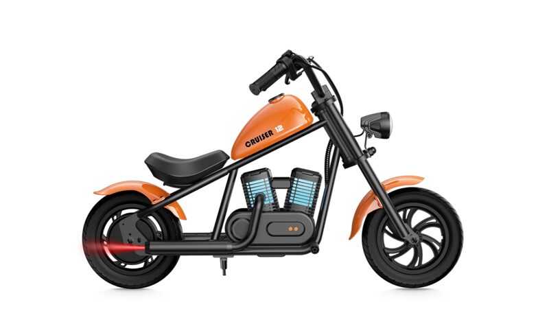 Hyper GoGo Cruiser 12 Plus elektrická motorka pro děti ve stylu chopper - boční pohled
