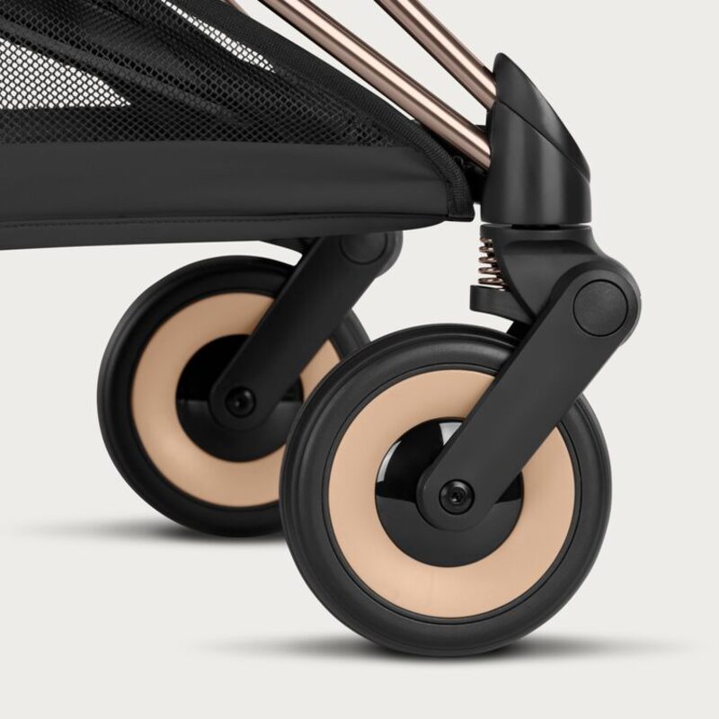 Cybex Coya amortyzacja przednich kół do jazdy po mieście