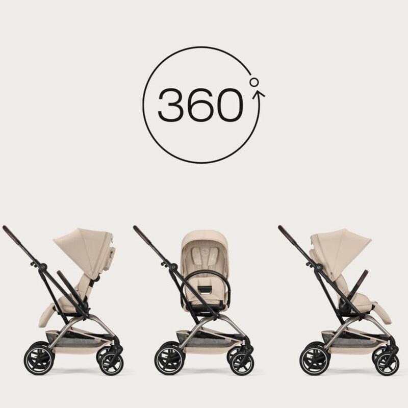Cybex Eezy S Twist+2 obrot siedziska 360 stopni