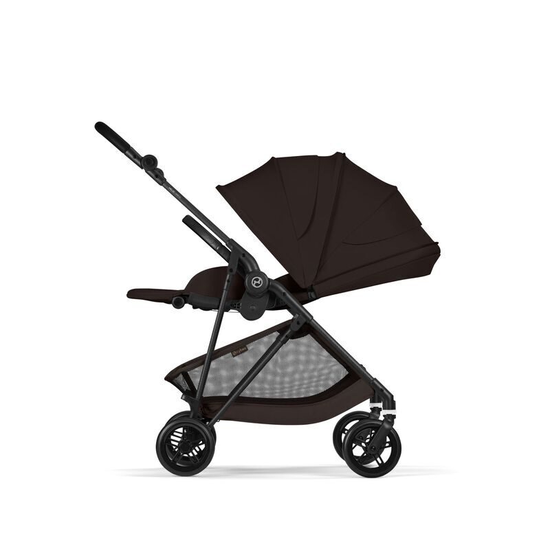 Cybex Melio Carbon backrest adjustment with canopy