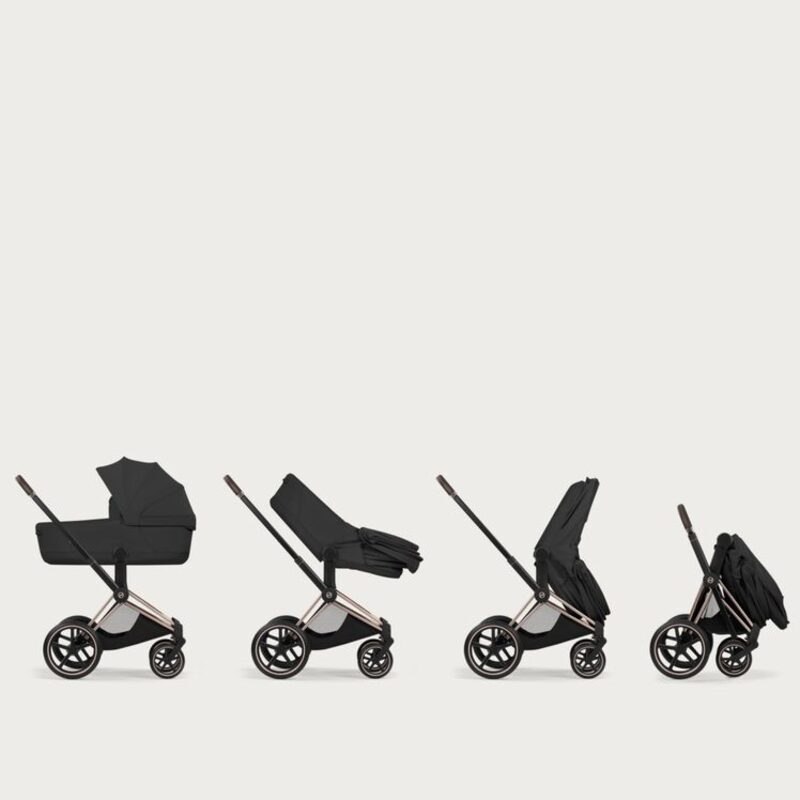 Cybex Priam carry cot compact folding on the frame