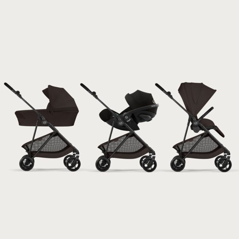 Cybex Melio Carbon 2w1 z gondolą i fotelikiem — system podróżny