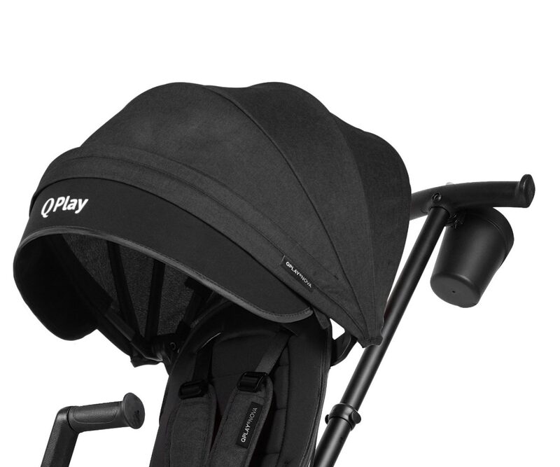 QPlay Nova Niello Black - rozkładana budka z ochrona UV