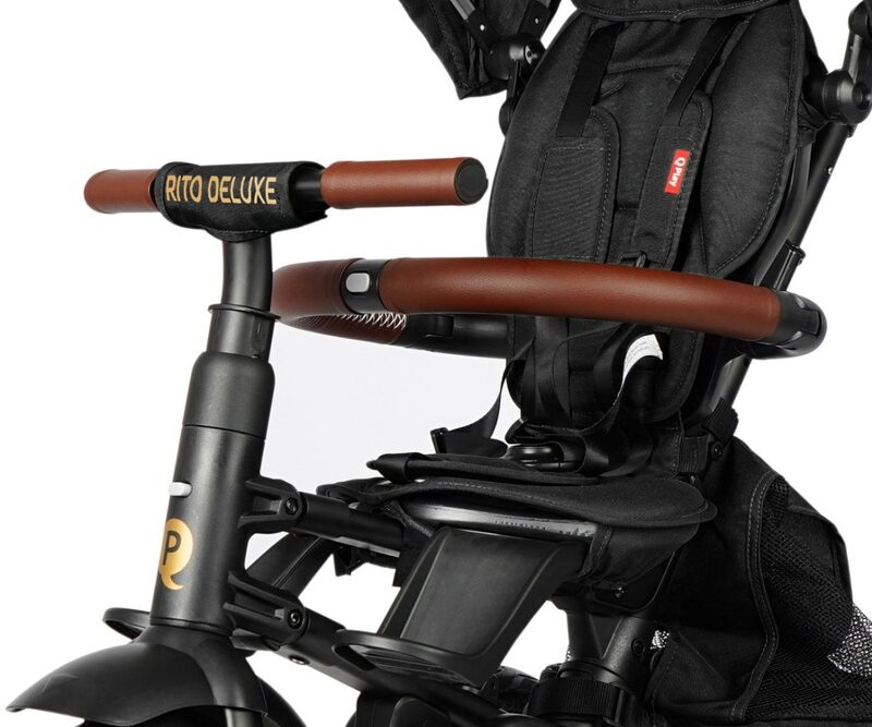 QPlay Rito Deluxe Rubber Grey - uchwyty s ekoskory a napis RITO DELUXE