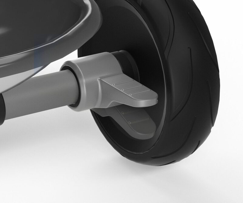 QPlay Cosy — rear foot brake with steering limiter