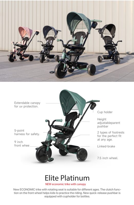 QPlay Elite Platinum Green — 6 trybów użytkowania od 10 do 72 měsíců