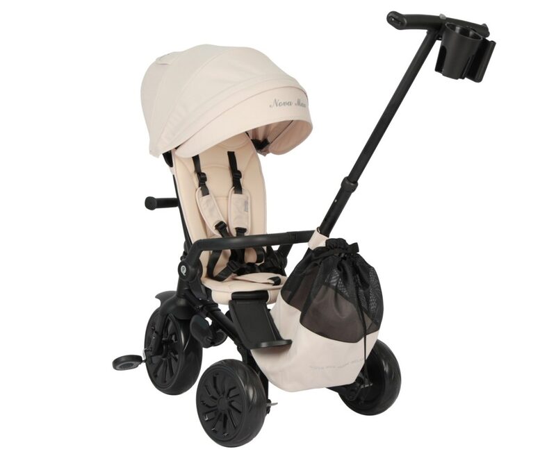QPlay Nova Max Beige - wymiary rowerka trójkołowego