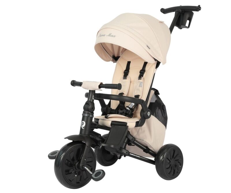 QPlay Nova Max Beige - tříkolka s otočnym siedziskiem