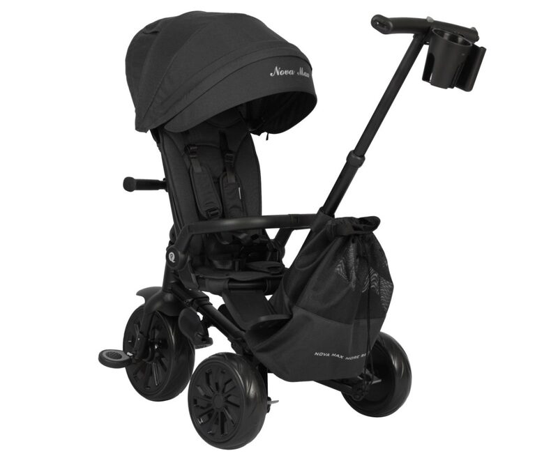 QPlay Nova Max Black - wymiary rowerka trójkołowego