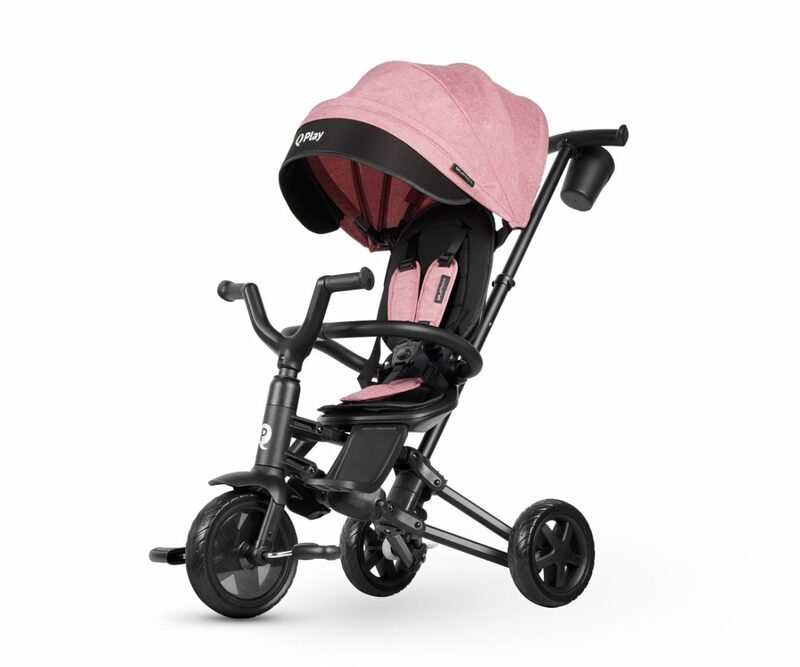 QPlay Nova Niello Pink - tříkolka skládací