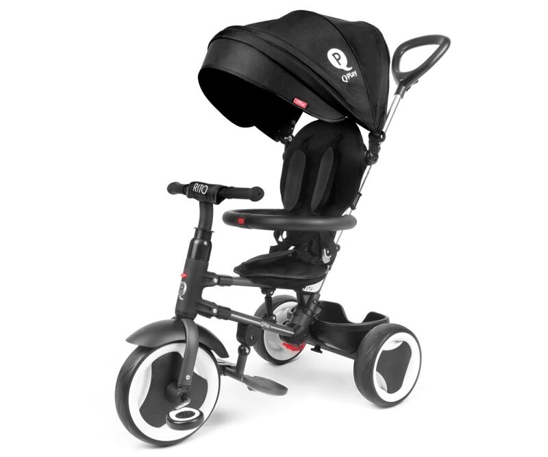 QPlay Rito Black - foldable tricycle