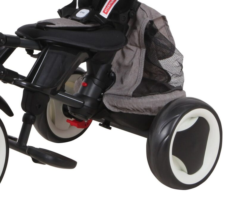 QPlay Rito Plus Grey — EVA foam wheels, rear brake