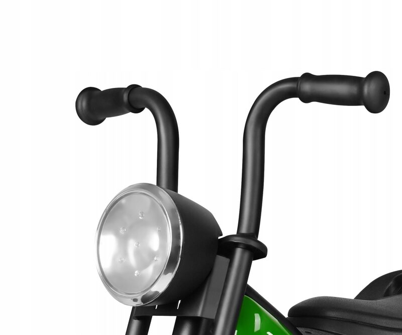 QPlay Triduro Green - lampa LED i kierownica motocyklowa