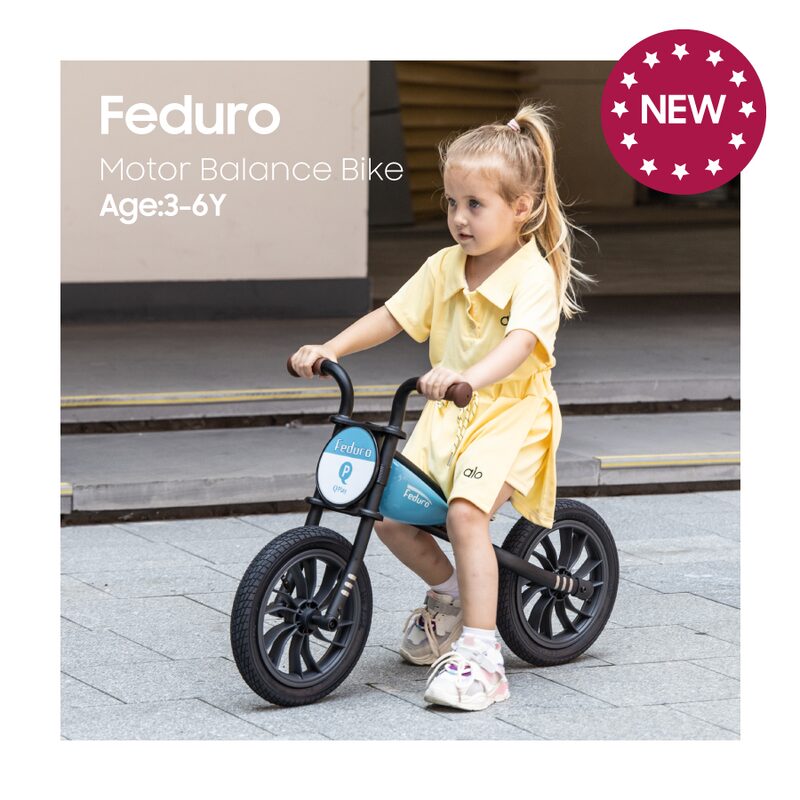 QPlay Feduro Beige - odrážedlo v stylu motocyklowym pro děti 3-6 let