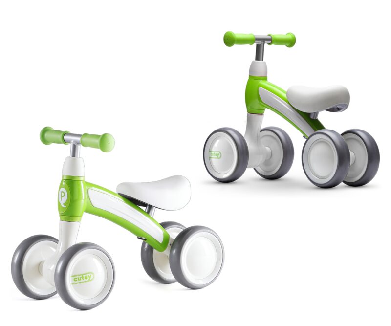 QPlay Cutey Green - dwa ujecia, boční pohled i z przodu