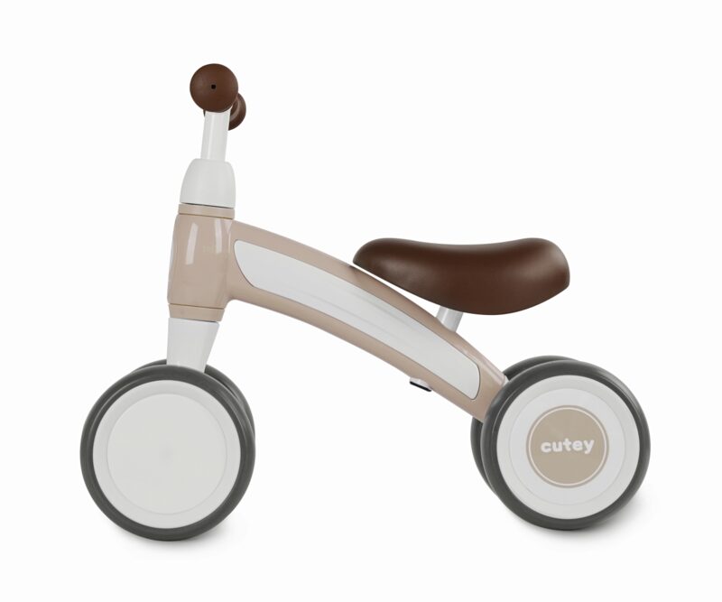 QPlay Cutey Retro Beige - boční pohled, profilowane siodlo