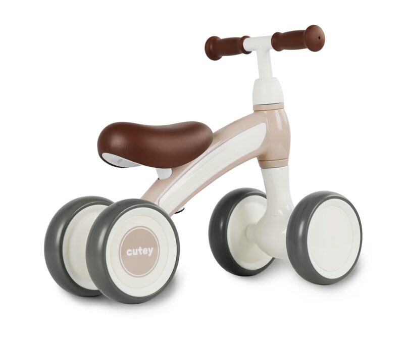 QPlay Cutey Retro Beige - widok z tylu, stabilna konstrukcja