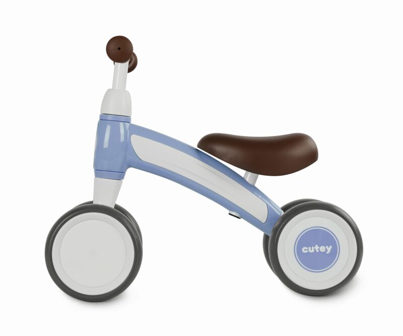 QPlay Cutey Retro Blue - side view, steel frame