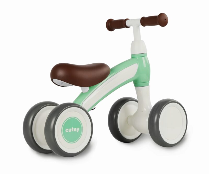 QPlay Cutey Retro Green - rear view, double wheels