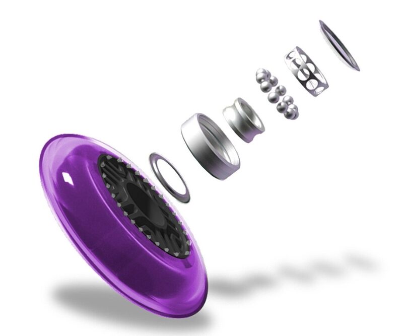 QPlay Future Eco Purple - świecące kola LED