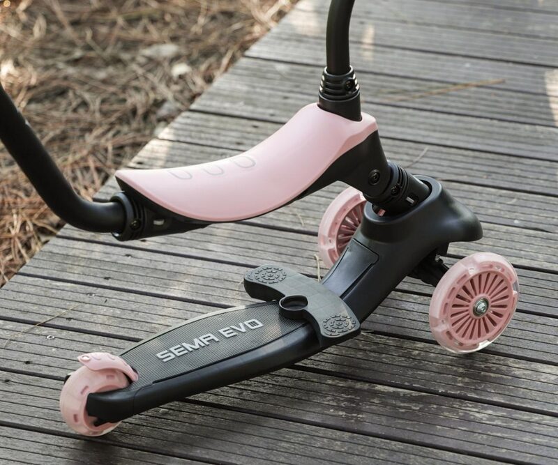 QPlay Sema Evo Coral Pink - folding and transport