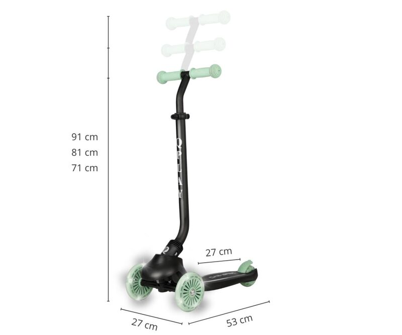 QPlay Sema Evo - scooter mode dimensions