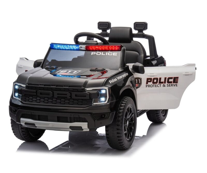 Milly Mally Ford Ranger Police Black - flashing police lights