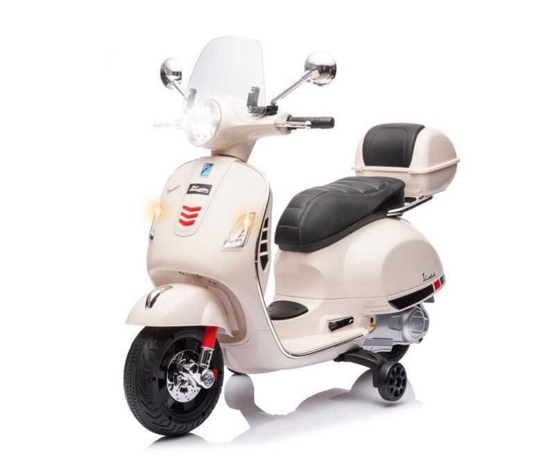 Milly Mally Vespa GTS Super Ride-On Scooter White