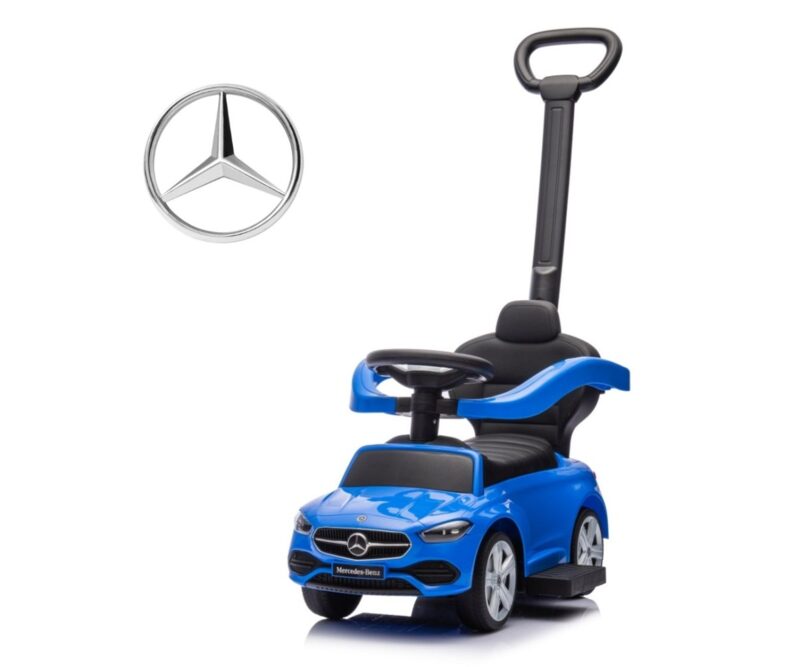 Milly Mally Mercedes C-Class Ride-On with Handle Blue